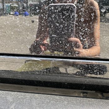 CleanSmart Express Car Wash - Broken and scratched side mirror + door - Car Wash Near Me - Plano, Texas
