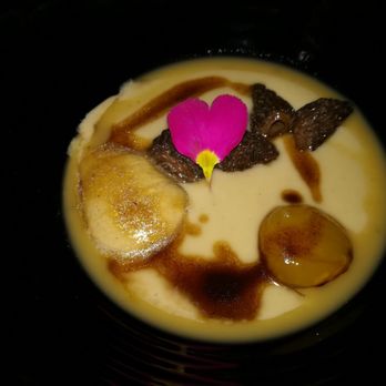 Tabaska - Yemas de huevo, colmenillas, crema de oloroso - Spanish Near Me - València, V Tabaska - Yemas de huevo, colmenillas, crema de oloroso - Spanish Near Me - València, V