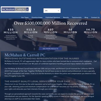 McMahan Law PC - McMahan & Carroll, PC website - Personal Injury Law Near Me - Los Angeles, California McMahan Law PC - McMahan & Carroll, PC website - Personal Injury Law Near Me - Los Angeles, California