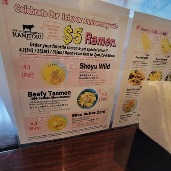 Kamitoku - Anniversary menu - Ramen Near Me - Honolulu, Hawaii Kamitoku - Anniversary menu - Ramen Near Me - Honolulu, Hawaii