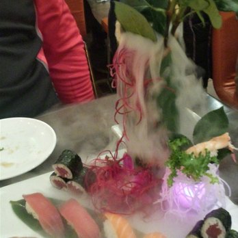 Kumo Sushi - Sushi deluxe - with the dry ice fog flowing! Beautiful! - Japanese Near Me - Herndon, Virginia Kumo Sushi - Sushi deluxe - with the dry ice fog flowing! Beautiful! - Japanese Near Me - Herndon, Virginia