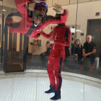 iFly - Grown man taking flight, first time - Skydiving Near Me - Ashburn, Virginia