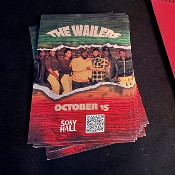 Sony Hall - The Wailers 10.15.2023 - Music Venues Near Me - New York, New York