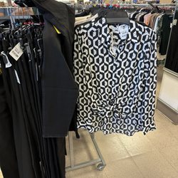 Marshall's Stores - Cute black & white blouse tied in the front.