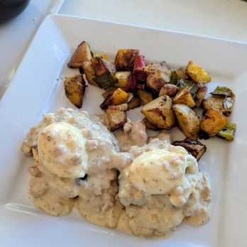 Clutch and Coffee - Country sausage eggs Benedict - Coffee & Tea Near Me - Torrance, California