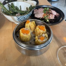 Dim Sum, Duck Breast, Green Beans, Chicken and Shiitake wontons Dim Sum, Duck Breast, Green Beans, Chicken and Shiitake wontons