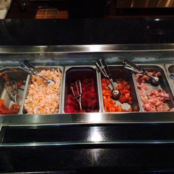 Poke Dot - Spicy tuna, shrimp, tuna, salmon yellow tail and scallops - Seafood Near Me - Irvine, California Poke Dot - Spicy tuna, shrimp, tuna, salmon yellow tail and scallops - Seafood Near Me - Irvine, California