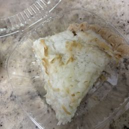 The coconut pie slice.
