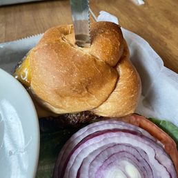 Giant steak burger Giant steak burger