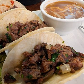 Alejos Mexican Grill & Bar - Three street tacos with beans - Cocktail Bars Near Me - Madill, Oklahoma Alejos Mexican Grill & Bar - Three street tacos with beans - Cocktail Bars Near Me - Madill, Oklahoma