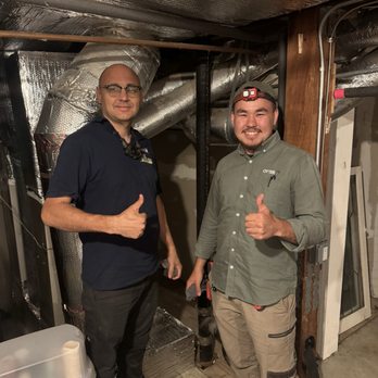 OTTER HVAC - Ali and partner with new furnace - Heating & Air Conditioning/HVAC Near Me - Walnut Creek, California