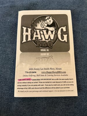 Menu photo 3 Happy Hawg BBQ Hiram Hiram, GA Menu photo 3 Happy Hawg BBQ Hiram Hiram, GA