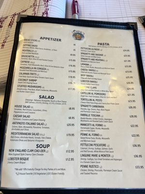 Menu photo 2 Dominic's Italian Restaurant Oceanside, CA Menu photo 2 Dominic's Italian Restaurant Oceanside, CA