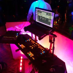 New Vision Entertainment Services - Just a quick look at our side of the DJ Stand.