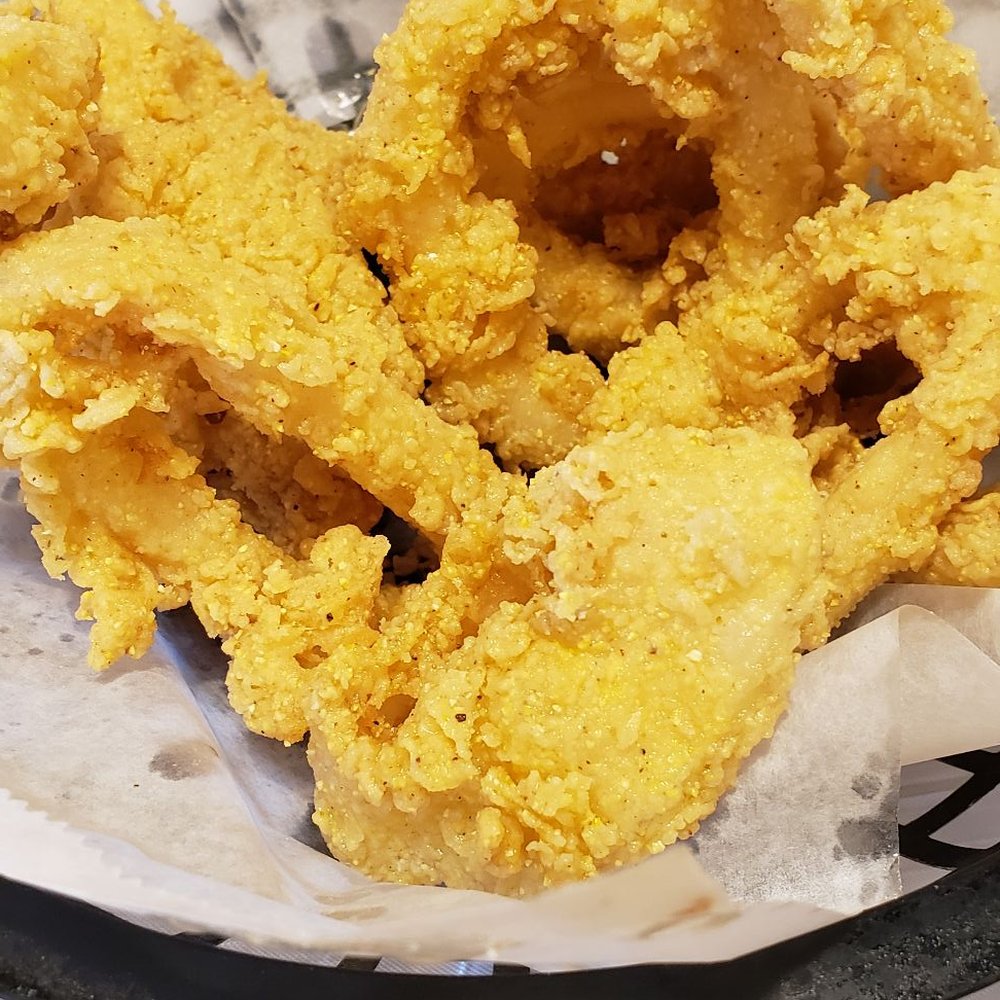 Craving Crab - Calamari served with sweet chili sauce. - Seafood Near Me - Tulsa, Oklahoma Craving Crab - Calamari served with sweet chili sauce. - Seafood Near Me - Tulsa, Oklahoma