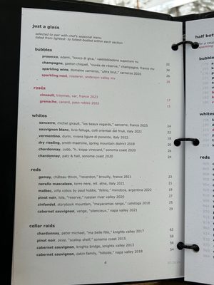 Menu photo 3 Solbar Calistoga, CA Menu photo 3 Solbar Calistoga, CA
