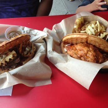 Bruxie - Chicken n waffle and beef short rib (Tuesday special) - Breakfast & Brunch Near Me - Brea, California