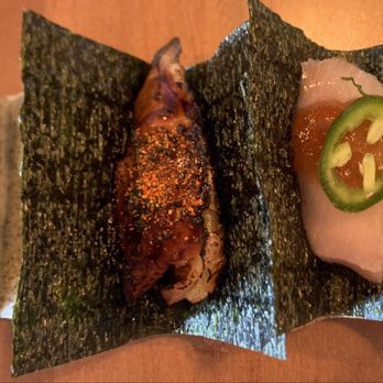 Oh Banzai - Eel-Jischimi and Yellowtail-Jalapeno ponzu - Japanese Near Me - Gardena, California