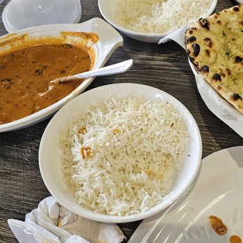 Bawarchi Biryanis - Butter chicken and garlic naan cause I'm a creature of habit. Also the presentation was but I took several bites before the picture. - Indian Near Me - Indianapolis, Indiana Bawarchi Biryanis - Butter chicken and garlic naan cause I'm a creature of habit. Also the presentation was but I took several bites before the picture. - Indian Near Me - Indianapolis, Indiana