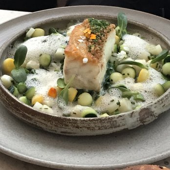 Botanist - Poached halibut - Canadian (New) Near Me - Vancouver, British Columbia Botanist - Poached halibut - Canadian (New) Near Me - Vancouver, British Columbia