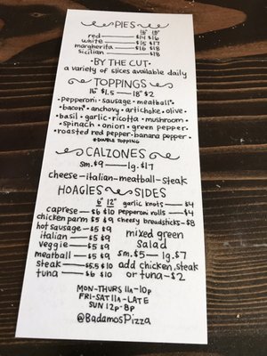 Menu photo 3 Badamo's Pizza Pittsburgh, PA
