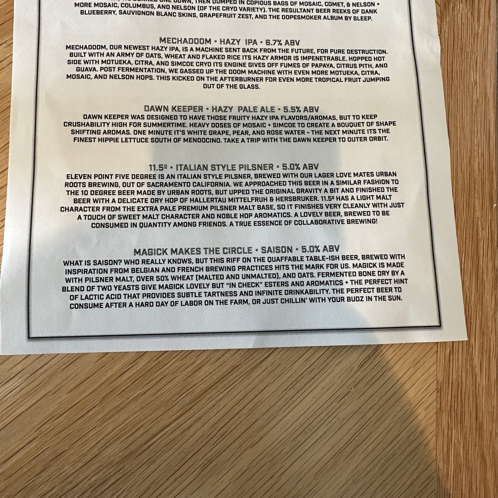 There Does Not Exist - Some of the draft list as of 5/30. Sorry I didn't get a full photo - Brewpubs Near Me - San Luis Obispo, California There Does Not Exist - Some of the draft list as of 5/30. Sorry I didn't get a full photo - Brewpubs Near Me - San Luis Obispo, California