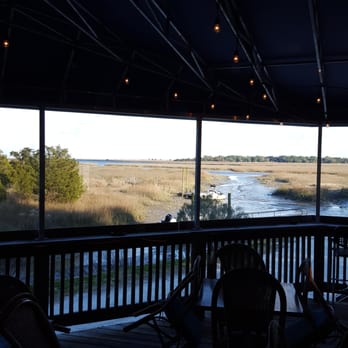 Graham's Landing - Nice view... from inside where it's not frigid! - Seafood Near Me - Murrells Inlet, South Carolina