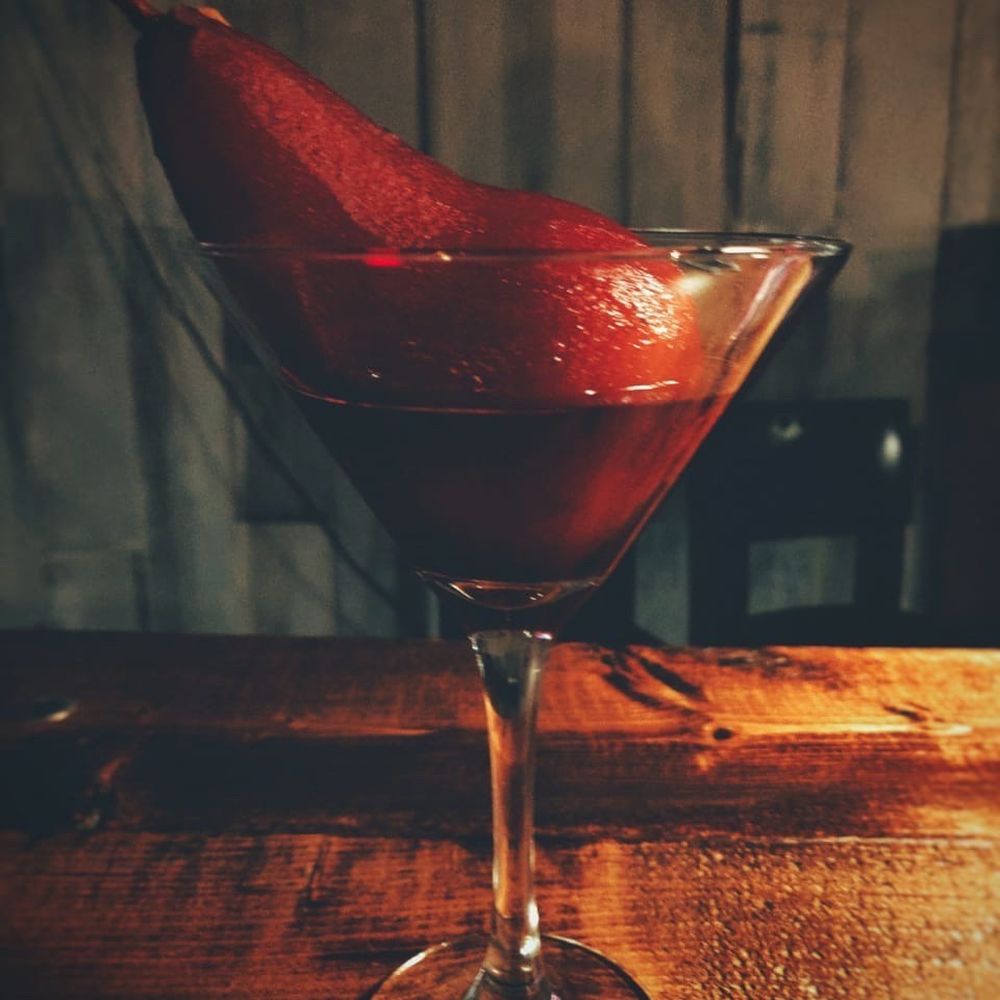 Poached pear wine Poached pear wine