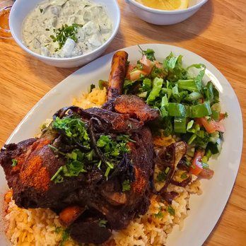 Sawa Mediterranean Restaurant & Buffet - Lamb and rice plate - Buffets Near Me - Denver, Colorado