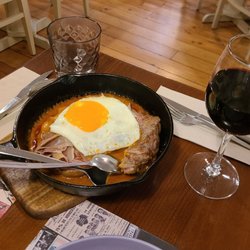 Solidó - Portugese steak with egg and bacon on top!