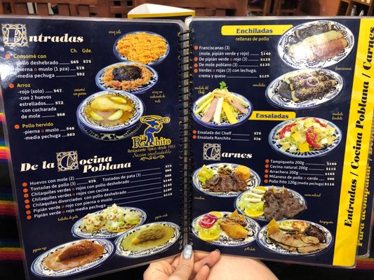 Menu photo 2 El Ranchito Puebla, PUE