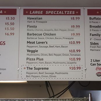 Dough Bros - Menu as of January 2019 - Pizza Near Me - Riverside, California