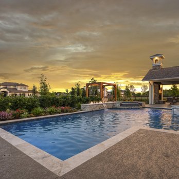 Backyard Oasis - a pool and patio with a gazebo - General Contractors Near Me - Tomball, Texas