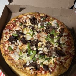 Dominoes Pizza - Steak, peppers, onions