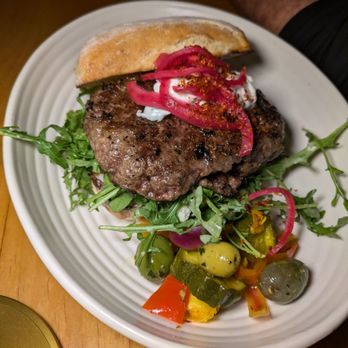Monti's - Lamb burger - Mediterranean Near Me - Santa Rosa, California