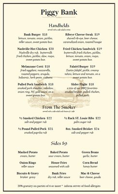 Menu photo 2 Piggy Bank Beacon, NY