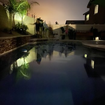 Owner Builder Assistance Group - Night shot from Spa to deep end - Pool & Hot Tub Service Near Me - Winchester, California Owner Builder Assistance Group - Night shot from Spa to deep end - Pool & Hot Tub Service Near Me - Winchester, California