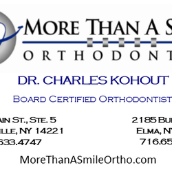 More Than A Smile - Our office provides orthodontics to children and adults. Two locations, Williamsville & Elma. Braces & Invisalign.