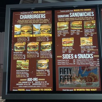 Habit - Drive Thru menu 2 - Burgers Near Me - La Habra, California
