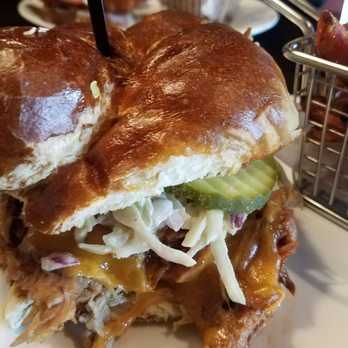 110 Grill - Pulled pork sandwich. - New American Near Me - Leominster, Massachusetts 110 Grill - Pulled pork sandwich. - New American Near Me - Leominster, Massachusetts