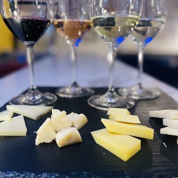 Veraison Wine Bar - cheese and wine glasses - Wine Bars Near Me - Fairfield, Iowa