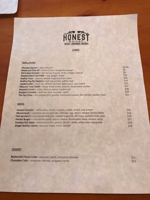 Menu photo 3 Honest Weight Toronto, ON Menu photo 3 Honest Weight Toronto, ON
