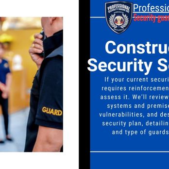 Professional Security Guard - Constructions Security Services - Security Services Near Me - Chatsworth, California