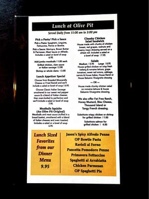 Menu photo 3 Olive Pit A Pasta House Paris, TN Menu photo 3 Olive Pit A Pasta House Paris, TN