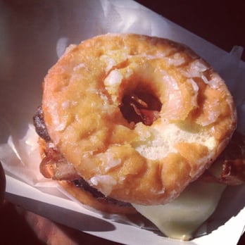 The Big E - Burger with bacon on a donut. I'm not kidding, it's heavenly. And you might get an upset stomach from the grease, but it's worth it. - Stadiums & Arenas Near Me - West Springfield, Massachusetts The Big E - Burger with bacon on a donut. I'm not kidding, it's heavenly. And you might get an upset stomach from the grease, but it's worth it. - Stadiums & Arenas Near Me - West Springfield, Massachusetts
