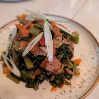 Conejo Negro - Pork hock and collards - Cajun/Creole Near Me - Toronto, Ontario Conejo Negro - Pork hock and collards - Cajun/Creole Near Me - Toronto, Ontario