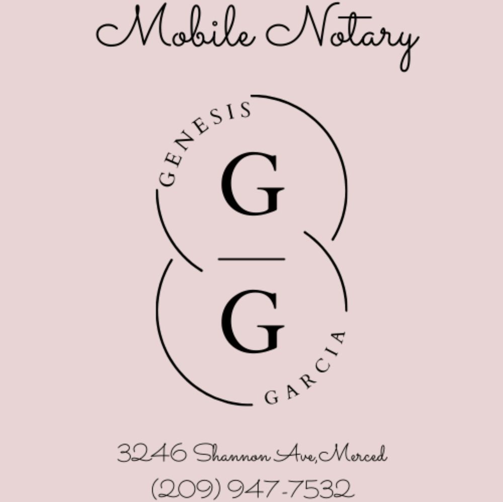 GENESIS NOTARY PUBLIC Updated August 2024 3246 Shannon Ave, Merced
