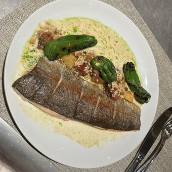 Artisan - My wife's trout - New American Near Me - Traverse City, Michigan
