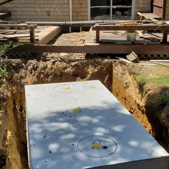 DiBuono Sewer and Drain Cleaning - New 1500 Gallon septic tank. - Septic Services Near Me - Cotuit, Massachusetts DiBuono Sewer and Drain Cleaning - New 1500 Gallon septic tank. - Septic Services Near Me - Cotuit, Massachusetts