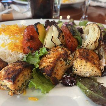 Panini Kabob Grill - Salmon kebab - Mediterranean Near Me - Long Beach, California Panini Kabob Grill - Salmon kebab - Mediterranean Near Me - Long Beach, California
